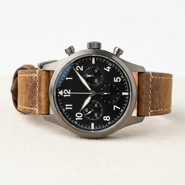 HOB Aviator Dual-Time - Saddle Leather