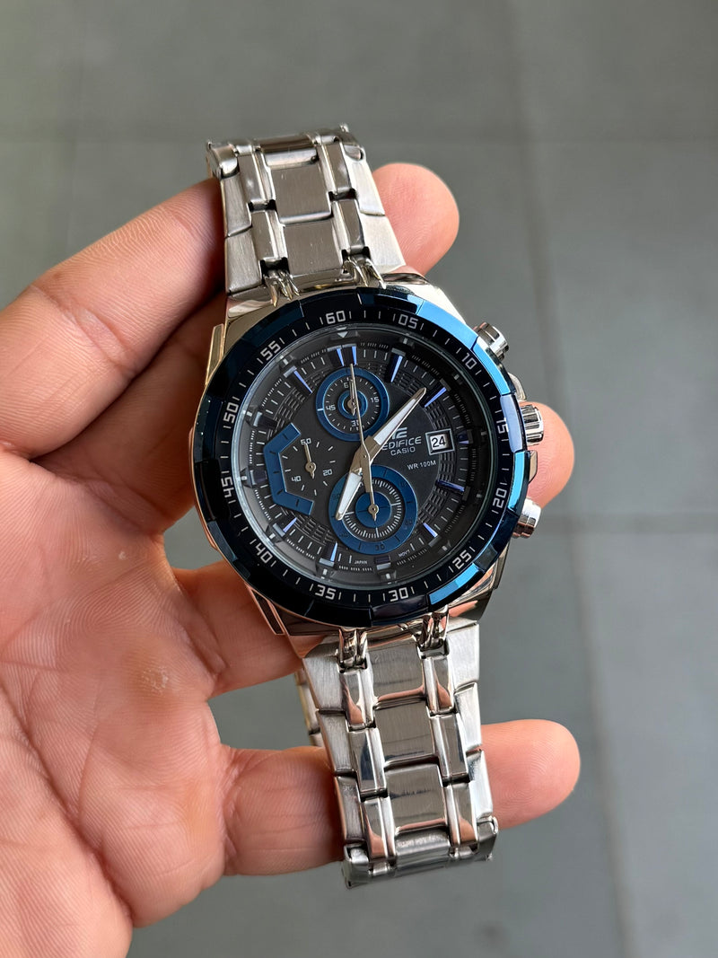 EdiFice 539 Silver Blue