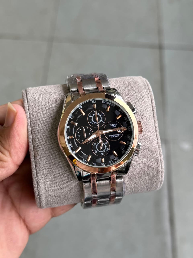 Tissot 1853-Two Tone Black Dial (Metal)