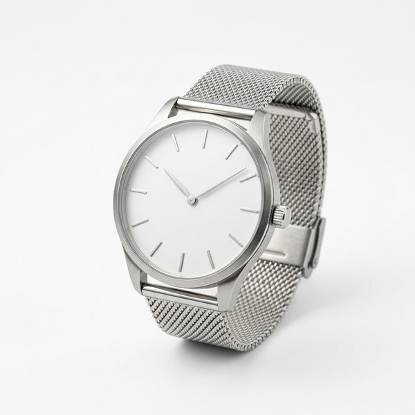 HOB Classic Minimalist - Silver Mesh