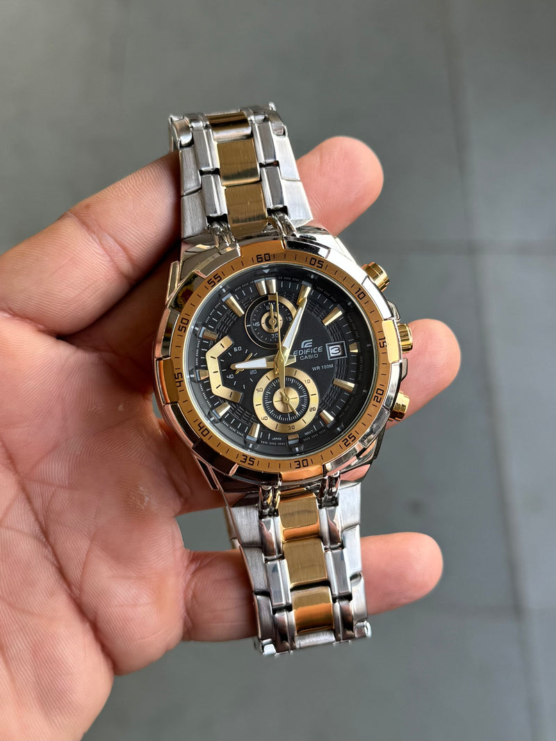 EdiFice 539 Two-Tone Black Dial