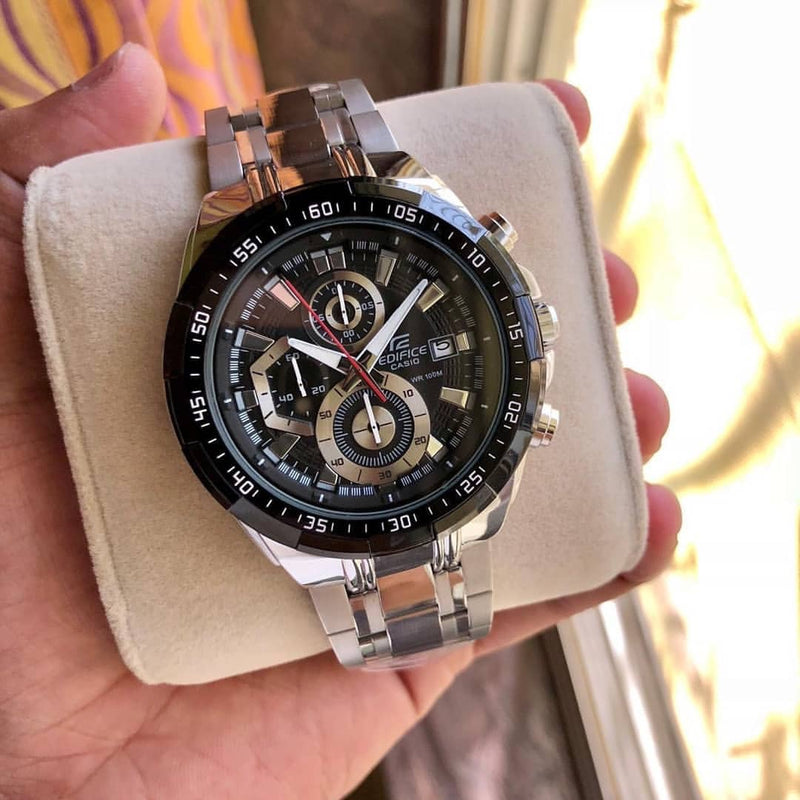 EdiFice 539 Silver Black