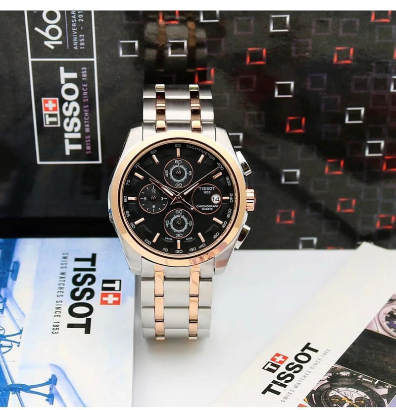 Tissot 1853-Two Tone Black Dial (Metal)