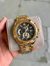 Edifice 539 Gold Black Dial
