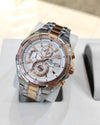 EdiFice 539 Rose Gold White Dial
