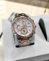 EdiFice 539 Rose Gold White Dial