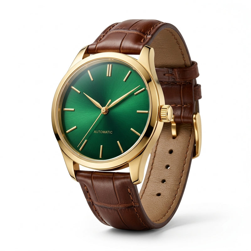 HOB Oxford Vintage - Forest Green & Leather