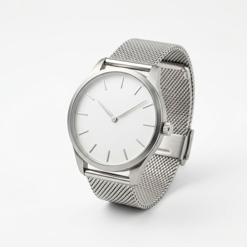 HOB Classic Minimalist - Silver Mesh